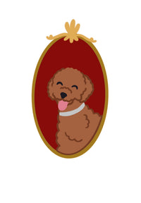 T-shirt ritratto cane
