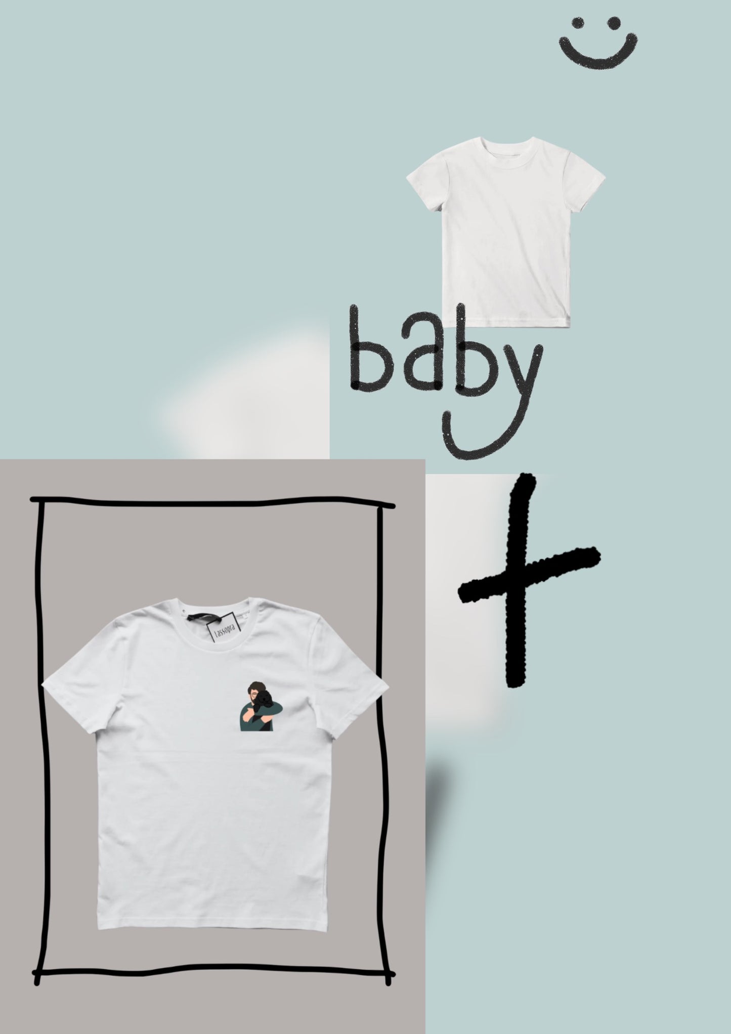 Coppia t-shirt Lui+bimbo/a