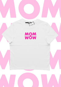 T-shirt donna MOM WOW