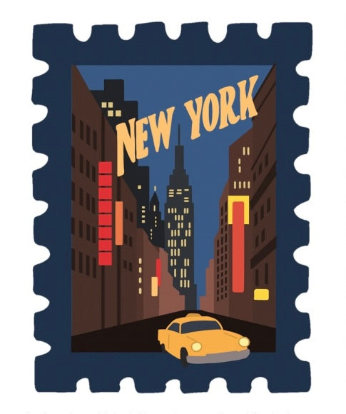 T-Shirt Herren/Damen New York Postcard