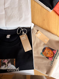 Men's t-shirt with printed photo and custom embroidery