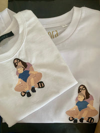 Coppia di t-shirt Lei+bimbo/a