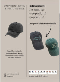 Cappello in denim