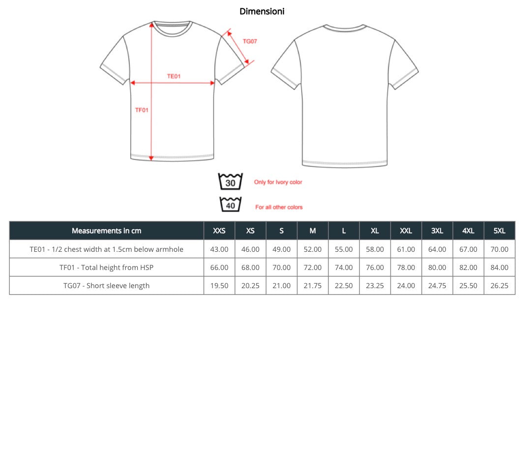 T-shirt unisex cotone organico