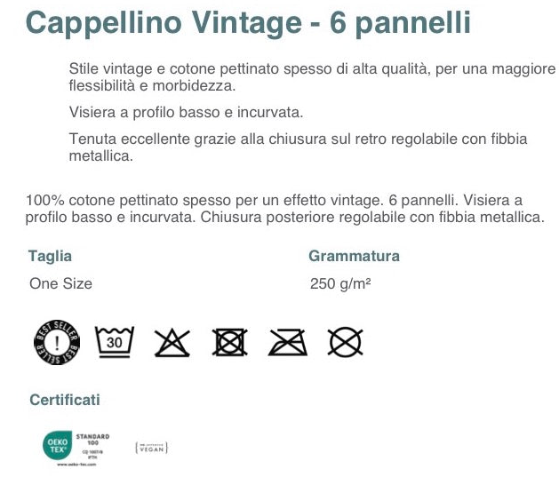 Cappello in denim