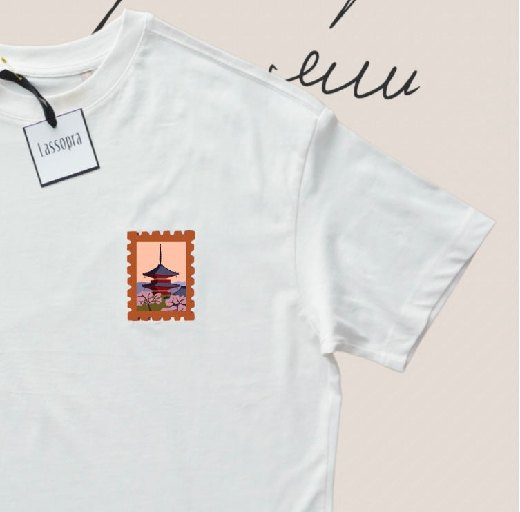 T-shirt uomo/donna postcard Tokyo
