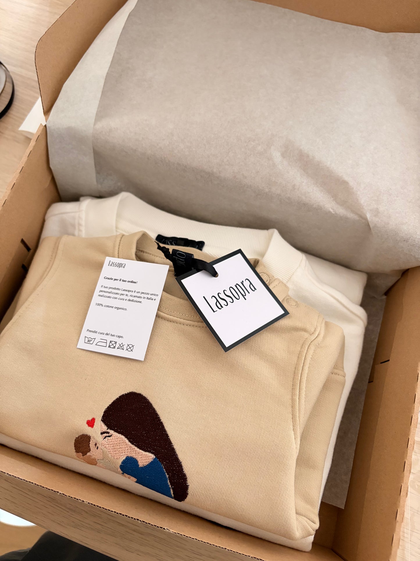 Sweatshirt-Set für Erwachsene/Babys