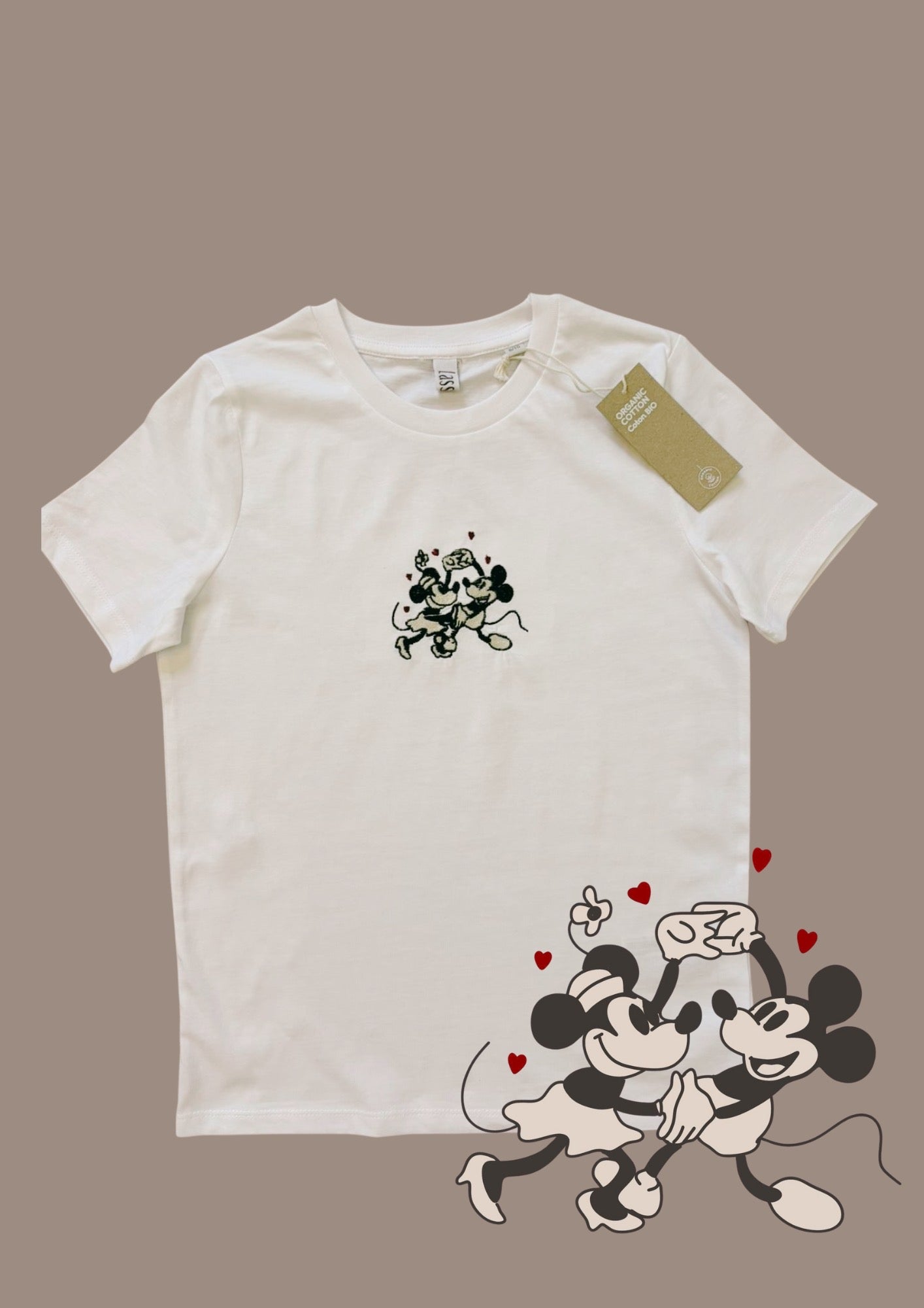 T-shirt Minnie e Topolino retrò