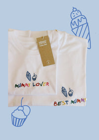Coppia di T-shirt best mummy