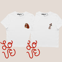 Coppia di t-shirt Lilli e il Vagabondo